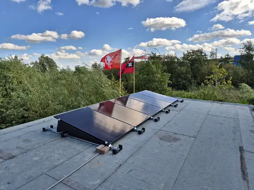 Ruigoord Studio with solar panels and 5 kWh home battery